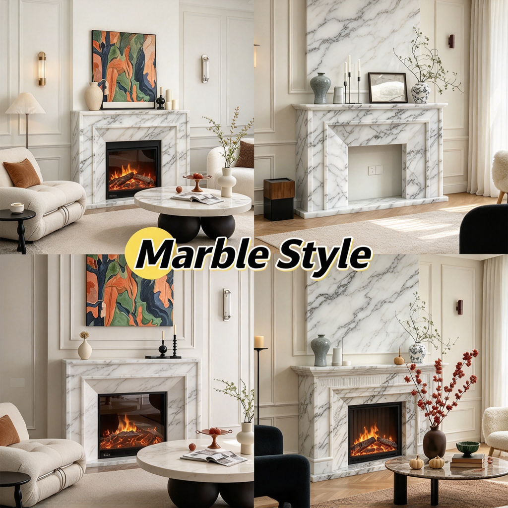 Bespoke Architectural Faux Fireplaces | Tailored Mantels & Simulated LED Flames