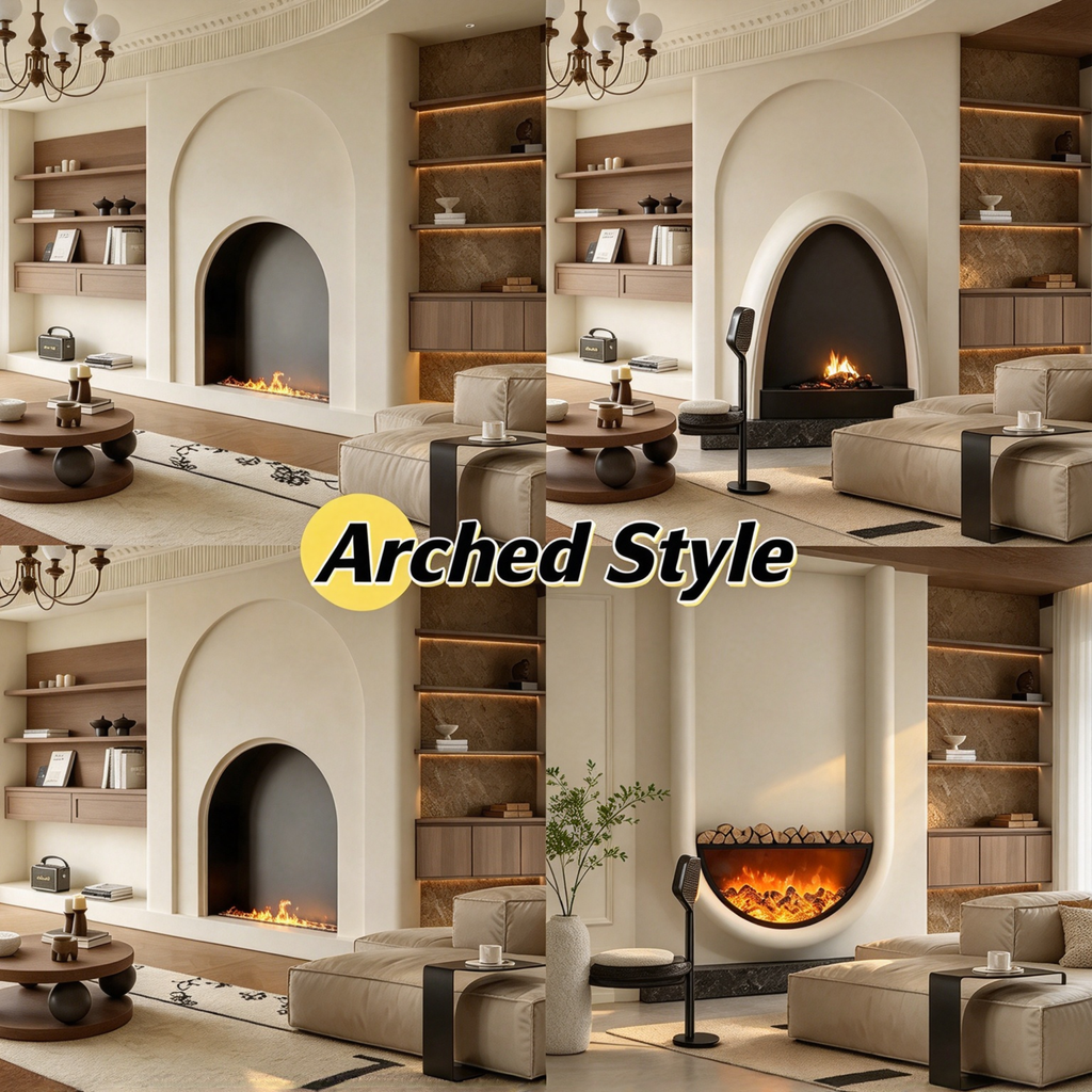 Bespoke Architectural Faux Fireplaces | Tailored Mantels & Simulated LED Flames