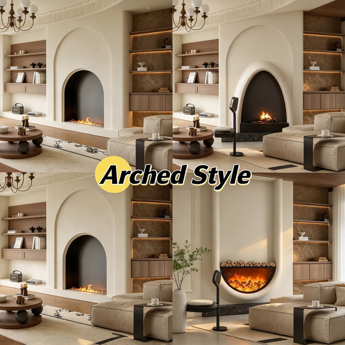Bespoke Architectural Faux Fireplaces | Tailored Mantels & Simulated LED Flames