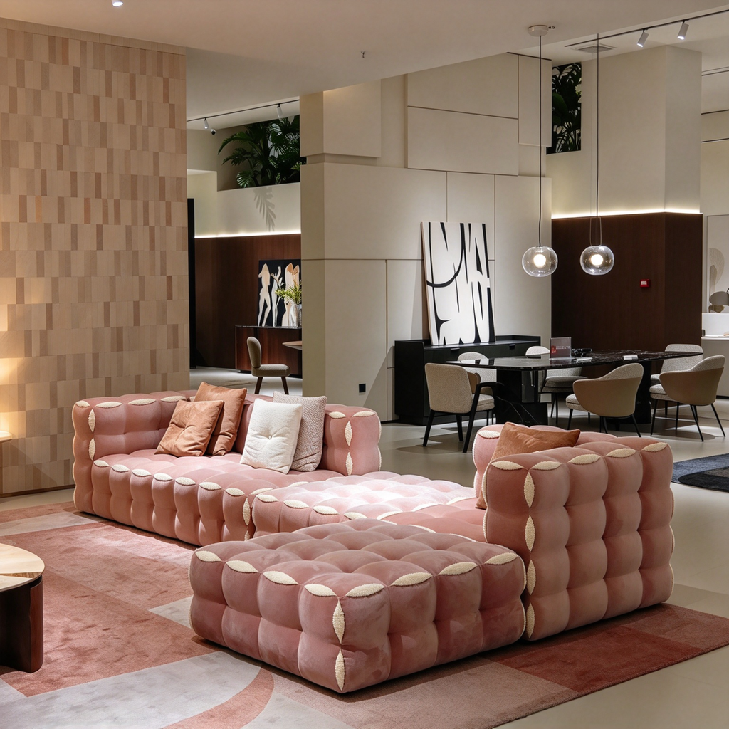 Artistic Cookie Modular Sofa | 3D Square Stacked Cloud Couch with High Elasticity