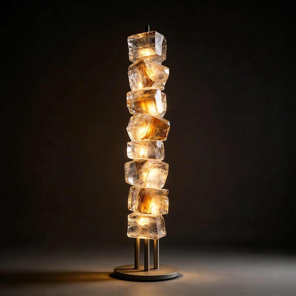 Customizable Artisan Floor Lamps | Sculptural, Vintage Pleated & Lotus Designs