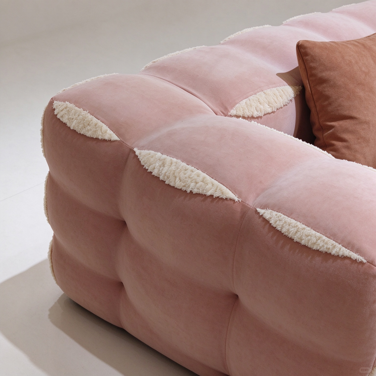 Artistic Cookie Modular Sofa | 3D Square Stacked Cloud Couch with High Elasticity