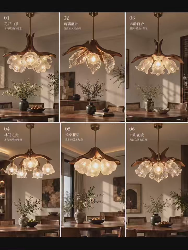 The Botanical Art Glass Collection: Nature-Inspired Luxury Chandeliers