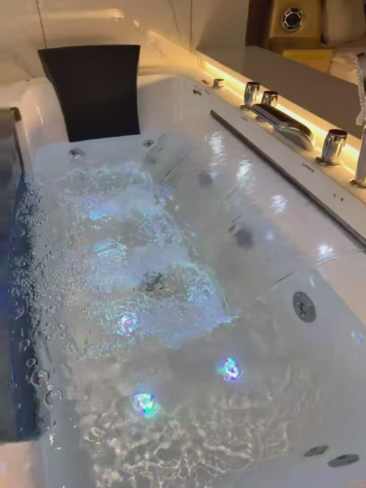 Modern Acrylic Jacuzzi Massage Bathtub | Space-Saving Corner & Freestanding Rectangular Options